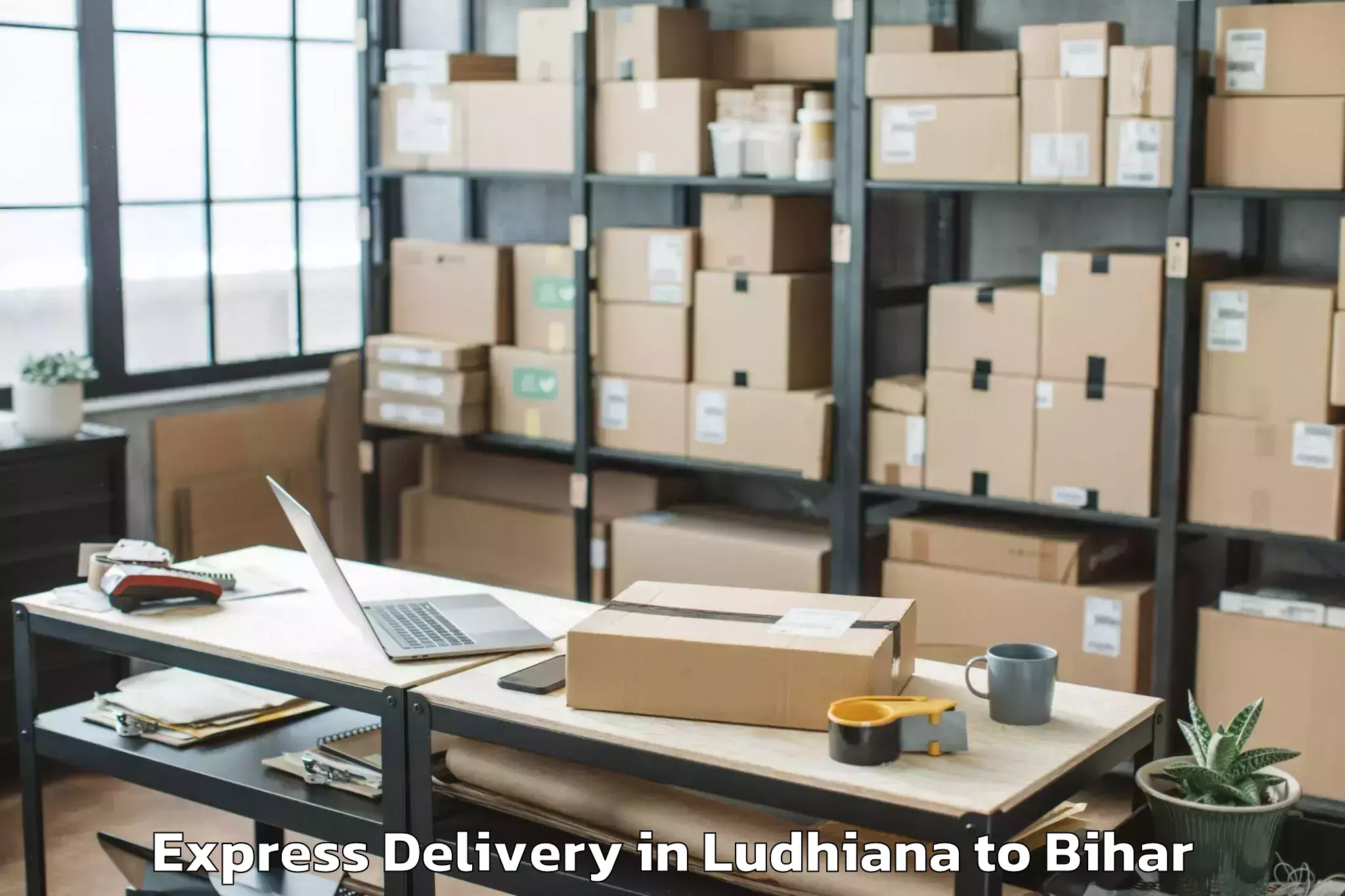 Book Ludhiana to Sanjhauli Express Delivery Online